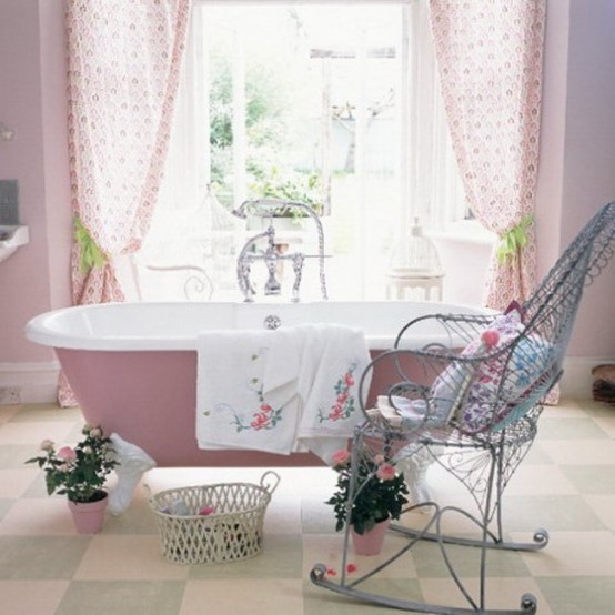 Feminine Bathroom Design 15