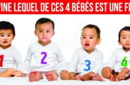 Devine lequel de ces 4 bébés est une fille 725x375