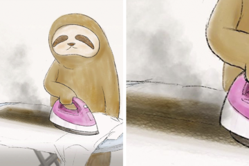 funny sloth illustrations keigo fb26