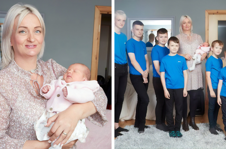 uk mom of 10 boys finally has a girl fb4