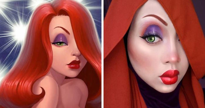 hijab makeup pop culture transformation queenofluna fb83 png 700