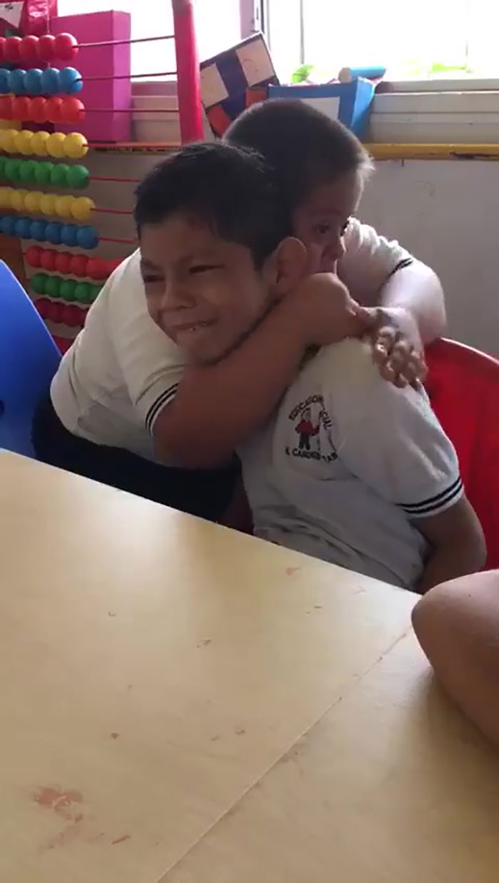 boy down syndrome crying classmate autism video 3 5de9444d623f2 700